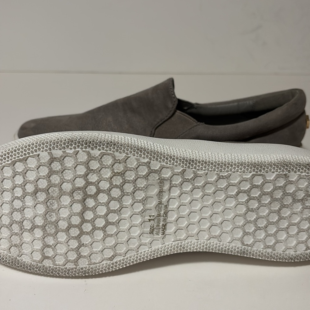 Lulus Dylann Grey Suede Slip-on Flatform Sneakers Women’s Size 11 - Picture 8 of 8